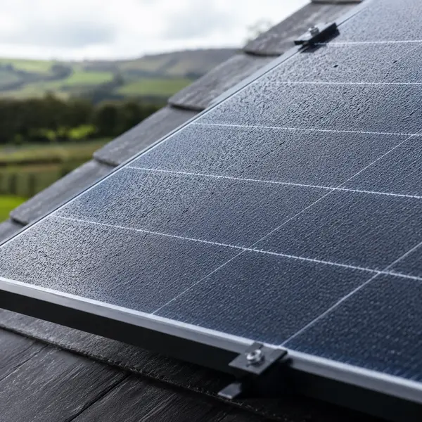 Solar PV panels installed on the roof of an Irish home